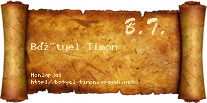 Bátyel Timon névjegykártya